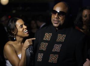 Stevie Wonder and wife Kai Millard Morris in 2009, the year they separated.