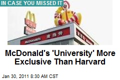 Mcdonalds University