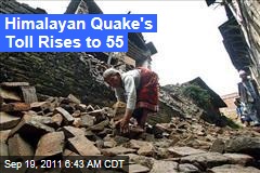 Himalayan Quake's Toll Rises to 55
