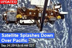 Satellite Splashes Down Over Pacific