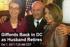Giffords Back in DC as Husband Retires