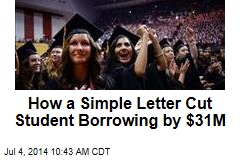 How a Simple Letter Cut Student Borrowing by $31M