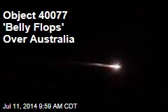 Object 40077 'Belly Flops' Over Australia