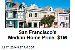 San Francisco's Median Home Price: $1M