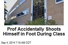 Prof Accidentally Shoots Himself in Foot During Class