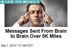 Messages Sent From Brain to Brain Over 5K Miles