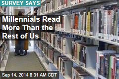Millennials Read More Than the Rest of Us