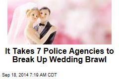 It Takes 7 Police Agencies to Break Up Wedding Brawl