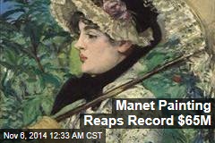 Manet Painting Reaps Record $65M