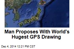 Man Proposes With World's Hugest GPS Drawing