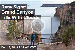 Rare Sight: Grand Canyon Fills With Clouds