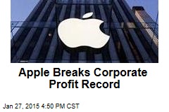 Apple Breaks Corporate Profit Record