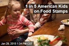 1 in 5 American Kids on Food Stamps