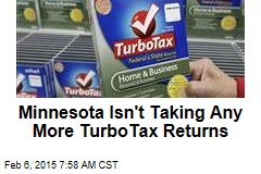 Minnesota Isn't Taking Any More TurboTax Returns