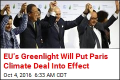 EU's Greenlight Will Put Paris Climate Deal Into Effect