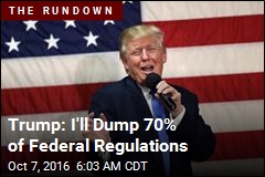 Trump: I'll Dump 70% of Federal Regulations