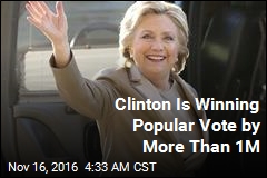 Clinton Is Winning Popular Vote by More Than 1M